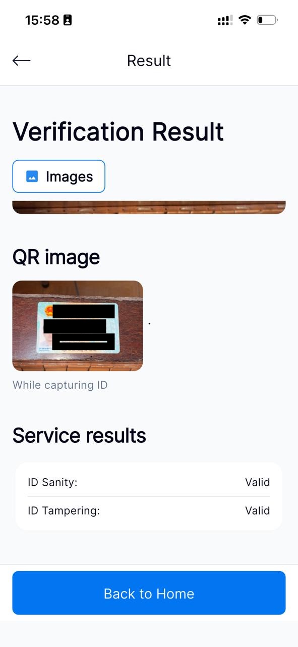ID capturing result