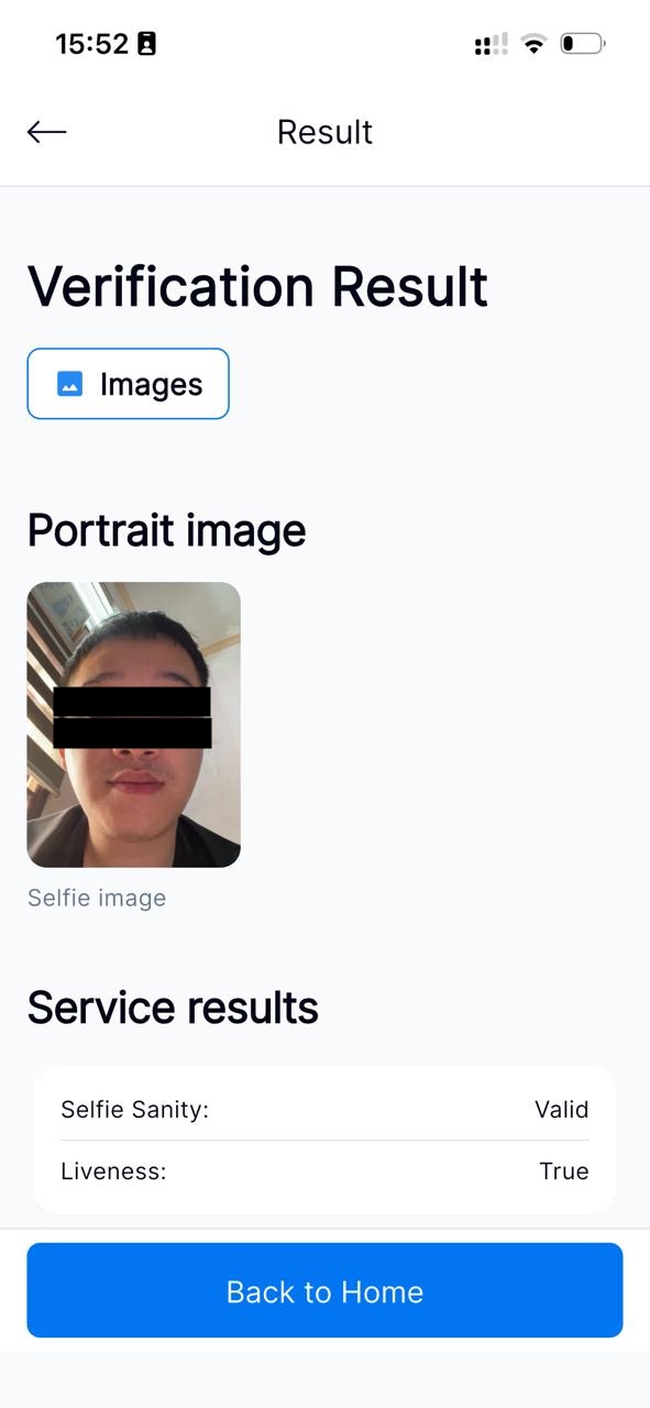 Selfie result